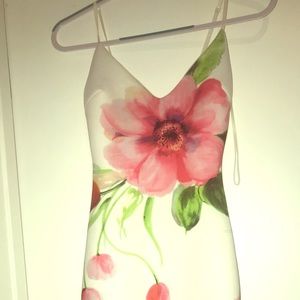 Floral fitted dress! Worn once!
